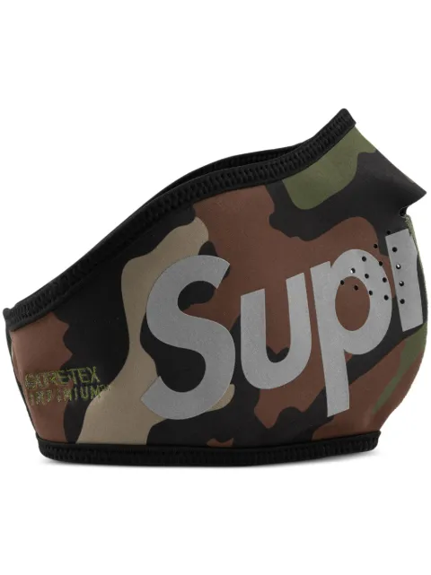 Supreme logo windstopper face mask Green SU223