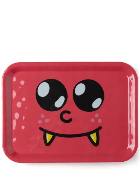 Seletti Monsters Baby Gregorio rectangle-shape tray Red 19050