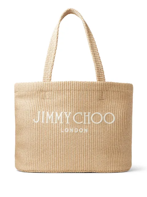 Jimmy Choo beach tote East-West Neutrals BEACHTOTEEWJYN