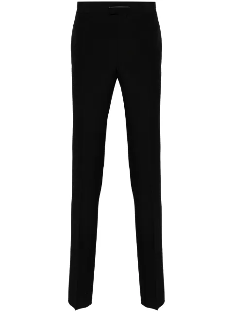 Givenchy logo-plaque straight trousers Black BM51BT14DL
