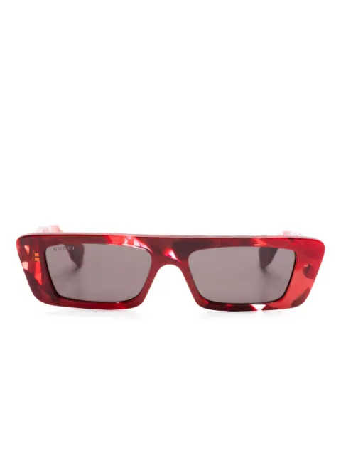 Gucci Eyewear rectangle-frame sunglasses Red GG1625S002