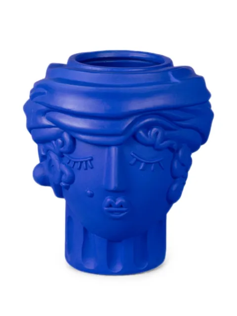 Seletti terracotta vase Blue 11507B