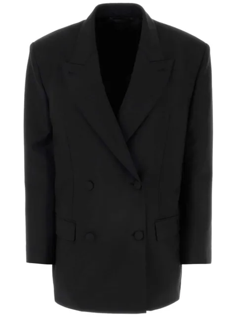 Givenchy double-breasted wool-blend blazer Black BW30J3100H