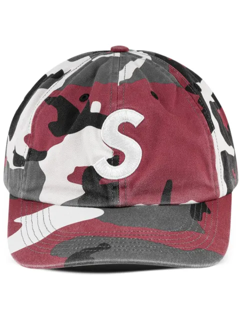 Supreme Pigment-print 6-panel cap Red SU227