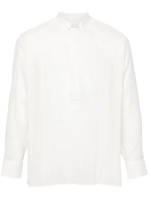 Lardini striped cotton shirt White EQTIMEQC1816