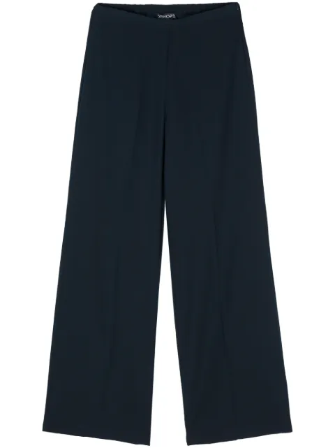 DRHOPE wide-leg crepe trousers Blue 313935