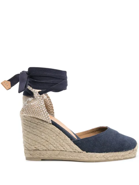 Castañer 90mm Carina wedge espadrilles Blue 021642