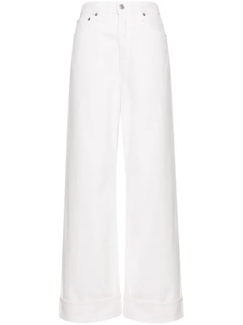AGOLDE Dame high-rise wide leg jeans Neutrals A91591183