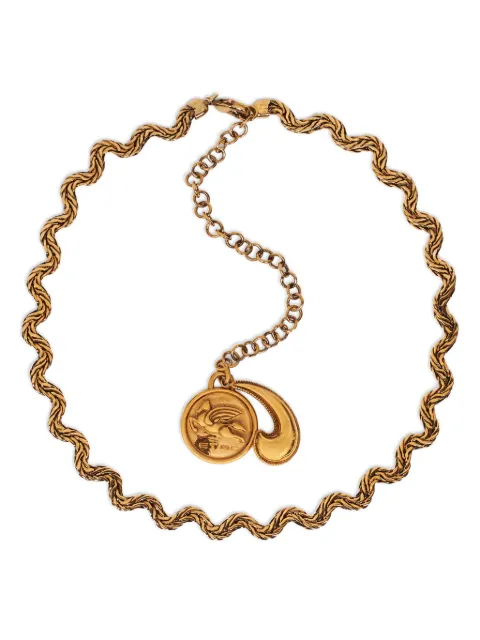ETRO logo-charm chain necklace Gold WF5C0004AM007