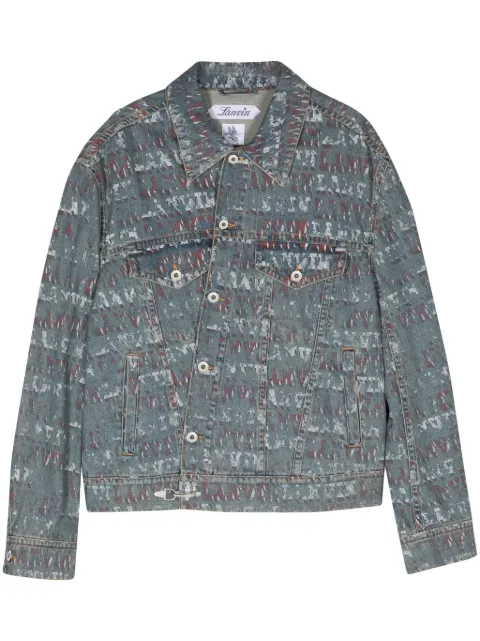 Lanvin x Future stamp-effect denim jacket Blue RUJA0137D082P24