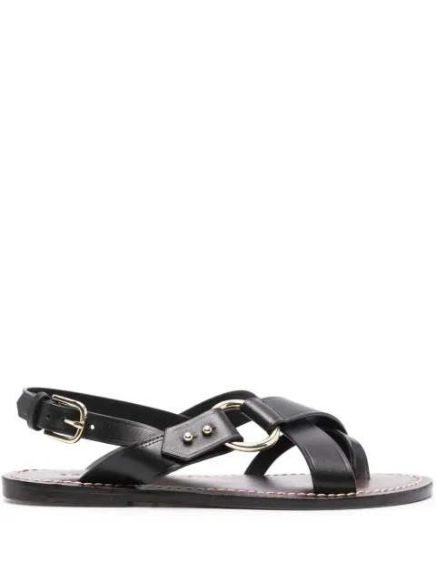 Soeur Florence leather sandals Black CHA0400