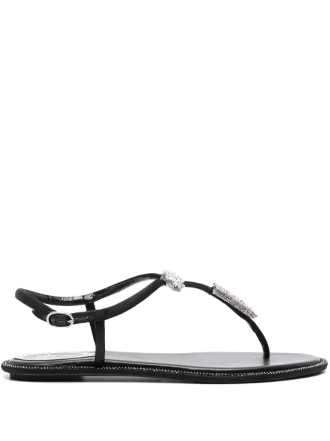 René Caovilla Katy crystal-embellished sandals Black C12048010R001V
