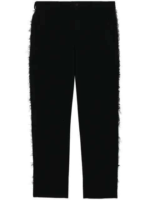 Black Comme Des Garçons mid-rise straight-leg trousers Black 1MP004052
