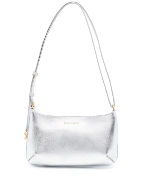 Palm Angels Giorgina metallic shoulder bag Silver PWNN028S24LEA0027276