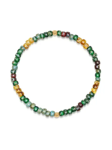 Nialaya Jewelry Japanese Miyuki beaded bracelet Green MNE015