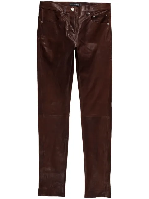 Purple Brand P001 low-rise skinny trousers Brown P001LVBP422