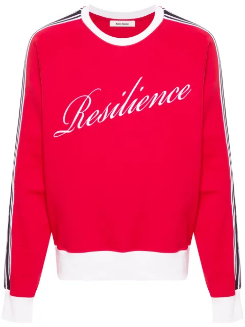 Wales Bonner Resilience organic cotton sweatshirt Red MS24JE15JE08
