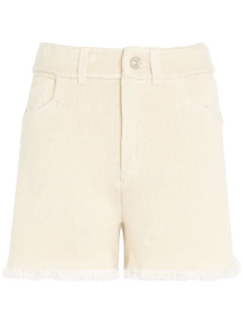 Barrie fine-knit fringe-detail shorts Neutrals C85606