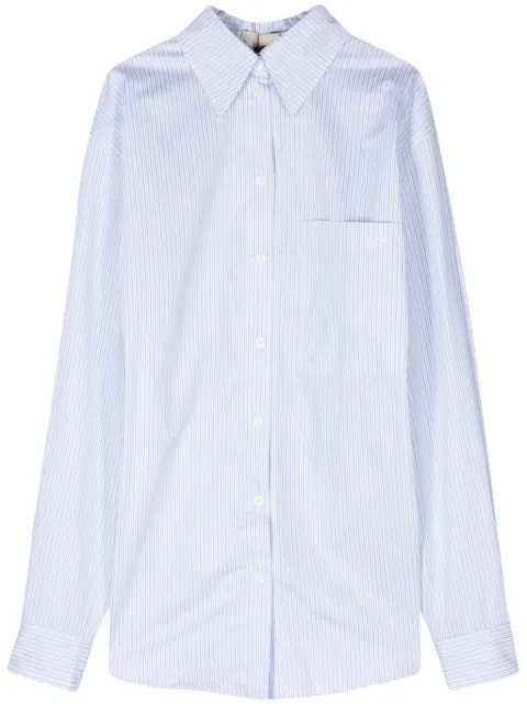 LITKOVSKA Corner striped shirt Blue B04SS24WHITE