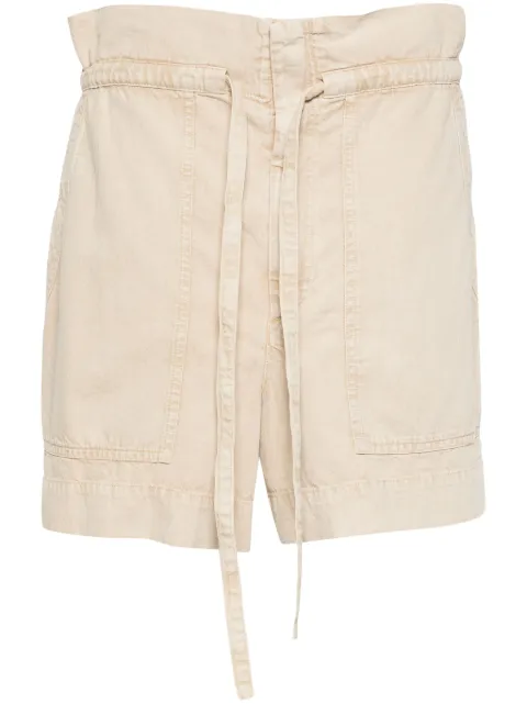 MARANT ÉTOILE Ipolyte cotton shorts Neutrals SH0095FAB1H04E