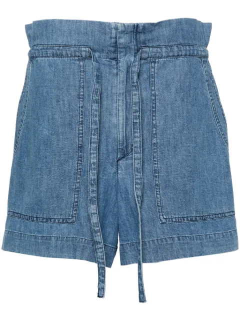 MARANT ÉTOILE Ipolyte cotton shorts Blue SH0095FAB1H04E