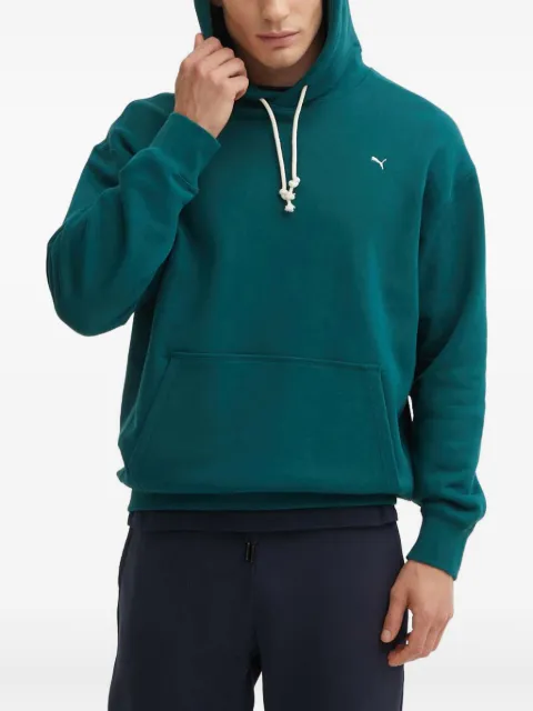 PUMA logo-embroidery hoodie Green 624011