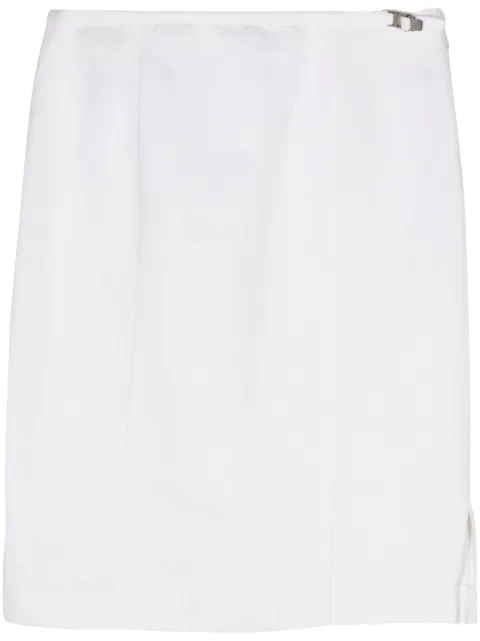 Gucci Pre-Owned 2000s midi denim skirt Neutrals GUC250PAL