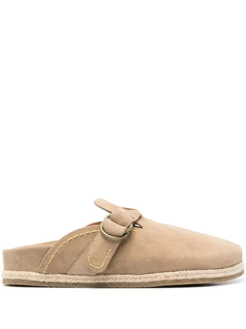Polo Ralph Lauren Turbach shearlnig-lined suede clogs Neutrals 803931273003