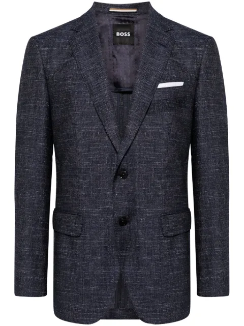 BOSS single-breasted blazer Blue 50509548