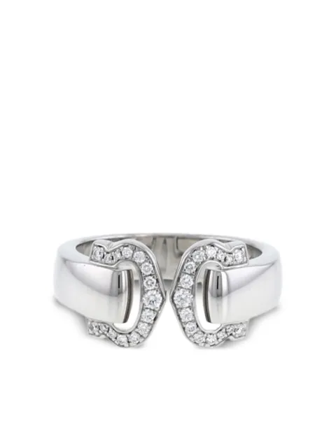 Cartier 2010s 18kt white gold C de Cartier diamond ring Silver 406076