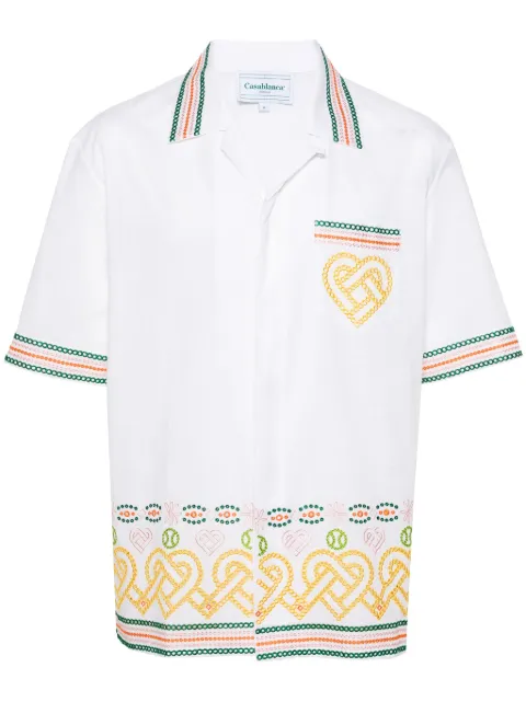 Casablanca Gradient Heat broderie-anglaise shirt White MS24SH003