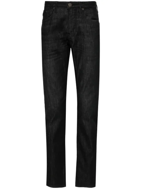 Emporio Armani mid-rise slim-fit jeans Black 8N1J061D16Z