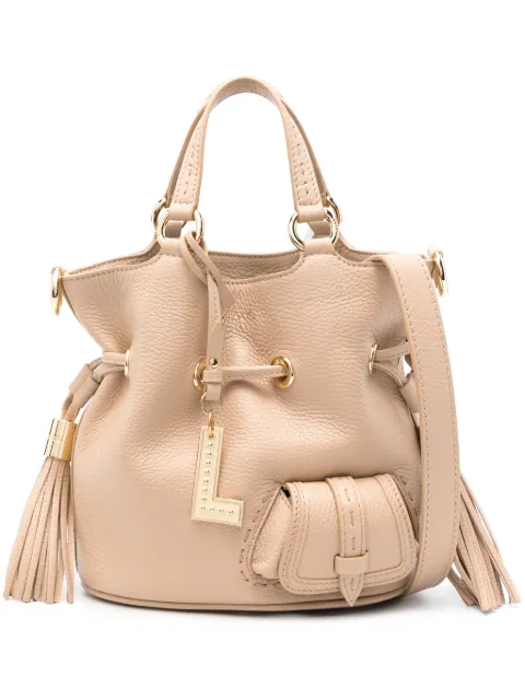 Lancel Premier Flirt leather bucket bag Neutrals A10109