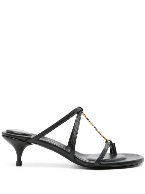 Jacquemus Les Sandales Pralu 40mm mules Black 241FO0834303990