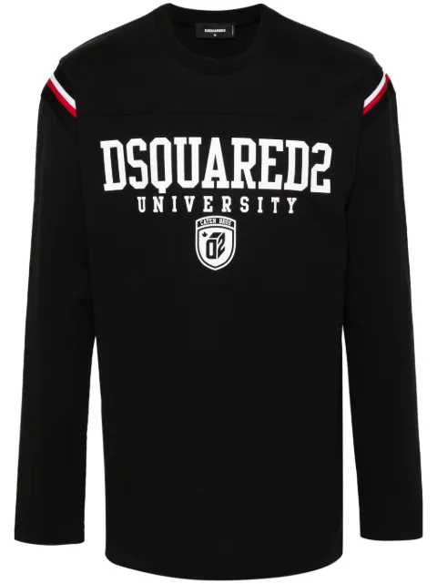 DSQUARED2 Varsity logo-print T-shirt Black S74GD1218S24658