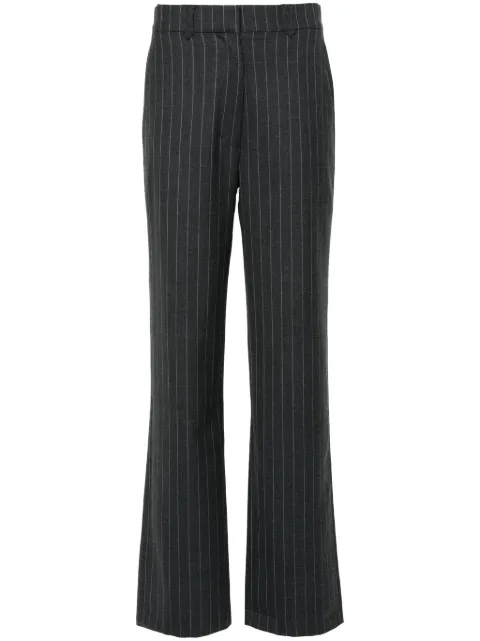 ANINE BING Drew straight-leg trousers Grey A033352034
