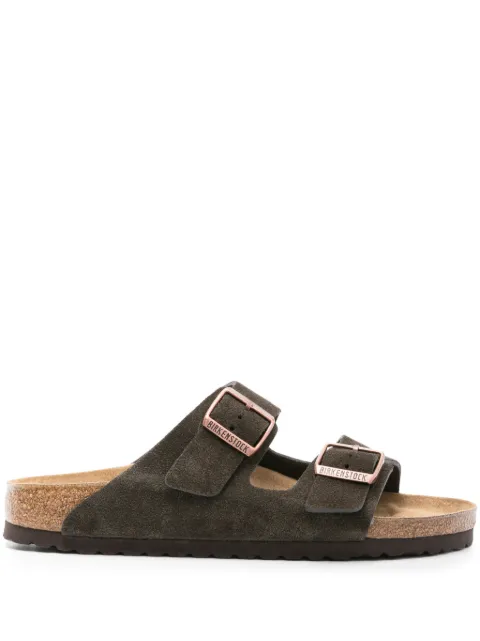 Birkenstock Arizona suede slides Brown 1027083