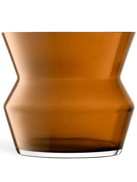LSA International Sculpt glass vase (23cm x 26cm) Brown G177123552