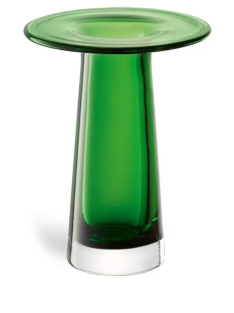 LSA International Victoria glass vase (15cm x 12cm) Green G177015392