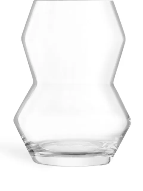 LSA International Sculpt glass vase (16cm x 12cm) Neutrals G177116301