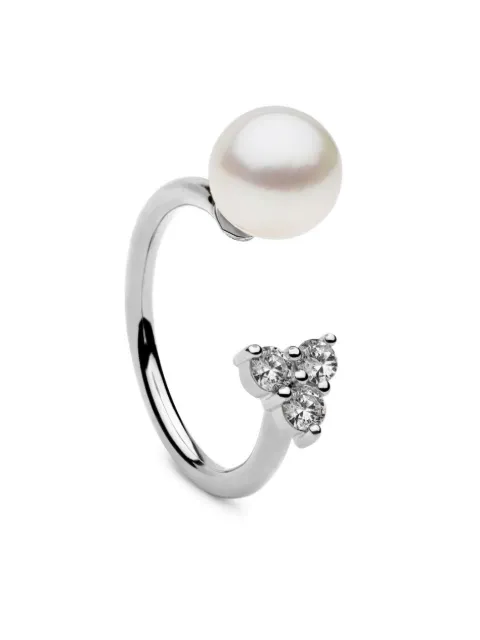 AUTORE MODA Saskia pearl-embellished ring Silver 9358762004974