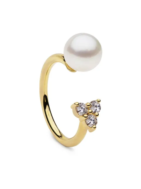 AUTORE MODA Saskia pearl-embellished ring Gold 9358762004950