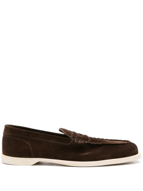 John Lobb Pace suede loafers Brown B0222FL