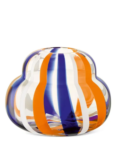 LSA International Folk glass vase (19cm x 25.4cm) Orange G177719122