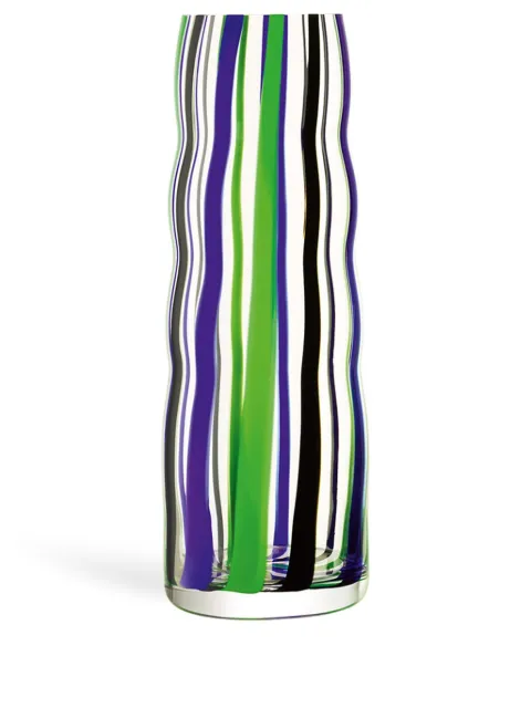 LSA International Folk glass vase (42cm x 15cm) Green G177842124