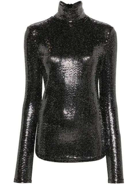 ISABEL MARANT Joyela sequined top Black HT0499FBB3K03I