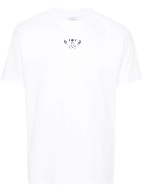 Off-White Bandana Arrows-print T-shirt White OMAA027S24JER001