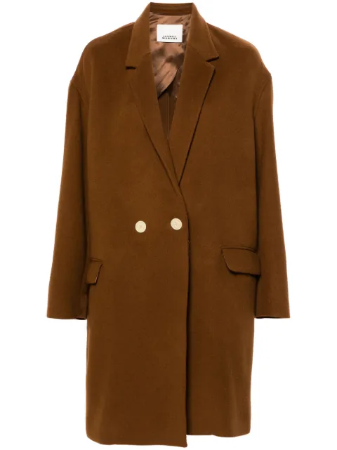 ISABEL MARANT Efegozi double-breasted coat Brown MA0030FFB3D03I