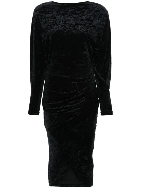 MARANT ÉTOILE Hadley velvet dress Black RO0603FAB3K01E
