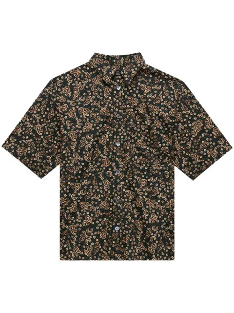 MARANT Labilio floral-print shirt Black CH0085HAB3I03H
